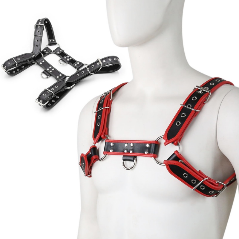 Suspender Tank Top - เครื่องรางชายชุดชั้นในสายรัดผู้ชายเสื้อผ้า Tank Top ทางเพศหนังสายรัดเข็มขัด Punk Rave