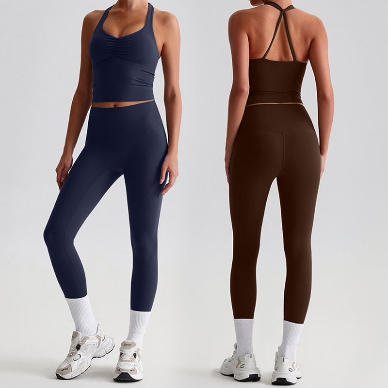 ชุดโยคะผู้หญิงแบบทวิสต์ท็อป สา - Suspender Tank Top บทวิจารณ์และราคา