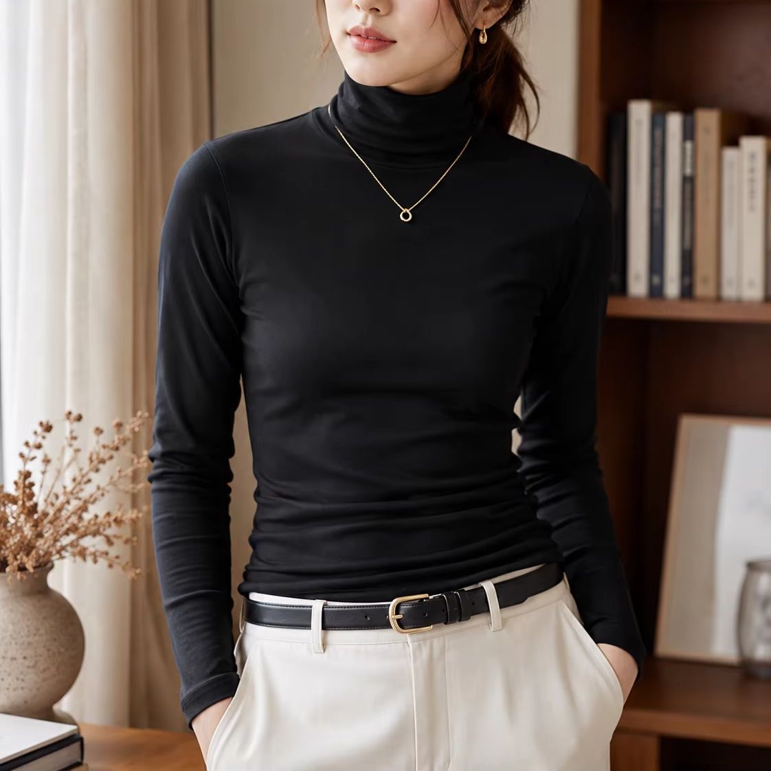เสื้อชั้นในกันหนาวสำหรับผู้หญิ - T Shirt Tight Fit บทวิจารณ์และราคา