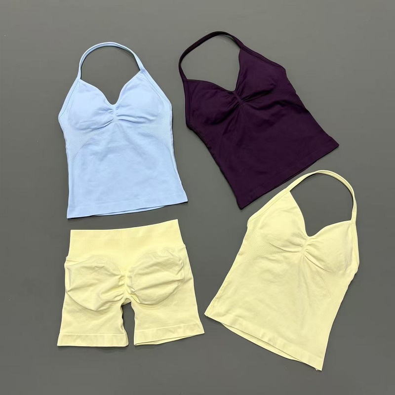 ชุดออกกำลังกายผู้หญิง 2 ชิ้น เ - Suspender Tank Top บทวิจารณ์และราคา