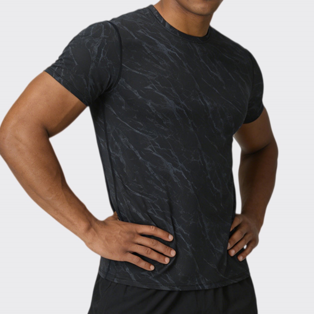 ฤดูร้อนผู้ชายเสื้อยืดออกกำลังก - T Shirt Tight Fit บทวิจารณ์และราคา